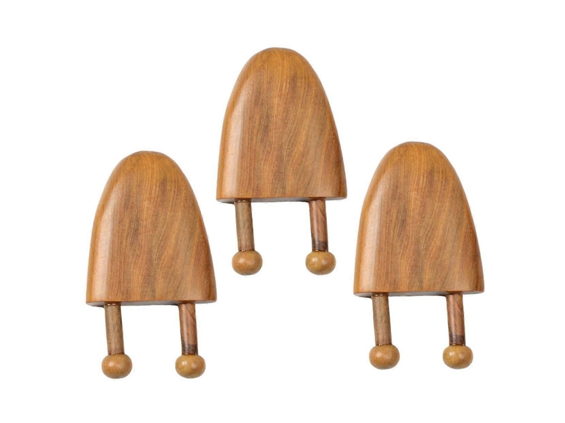 Conjunto de Massageador Acupressão Três Peças: Facial, Raspador Nasal Madeira e Ferramenta Gua Sha GOKOCO