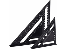 Ângulo De Carpinteiro Multifuncional De 18 Cm E 30 Cm, Triângulo De Metal, Régua De Alumínio, Ângulo, Gancho, Transferidor, Guia Brilvibera