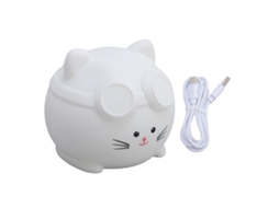 Luz Noturna Cartoon Silicone com Controle por Toque 3 Brilhos Ajustáveis | S/MARCA