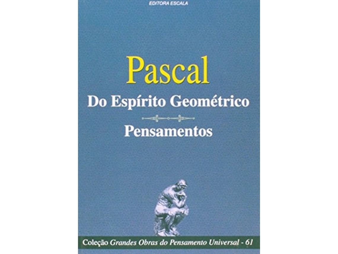 Livro Pascal Do Espírito Geométrico De Pascal (português Do Brasil)