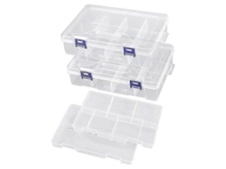 Caixa De Pesca Tackle Box, Conjunto Com 2 Unidades, Transparente. Hengjian