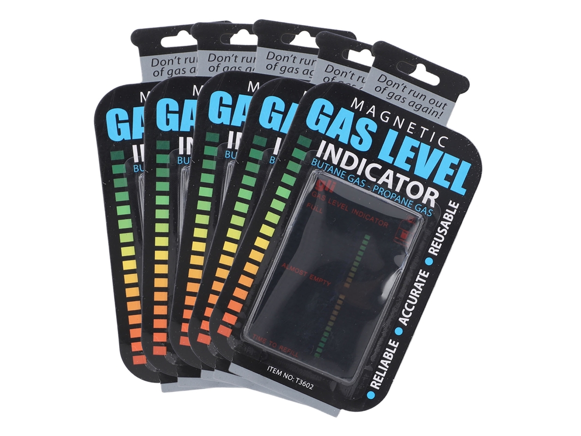 Indicador de gás Primerox, 5 peças, para camping.