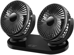 Cooler Cooling Ventilador De Duas Cabeças Ventilador Usb Para Carro Ventilador Elétrico Giratório Pequeno Ehstmind