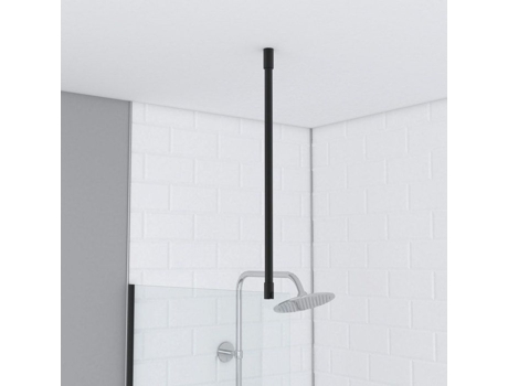 Barra De Fixação Myshowerroom 60cm Preto Mate Vidro Cortável