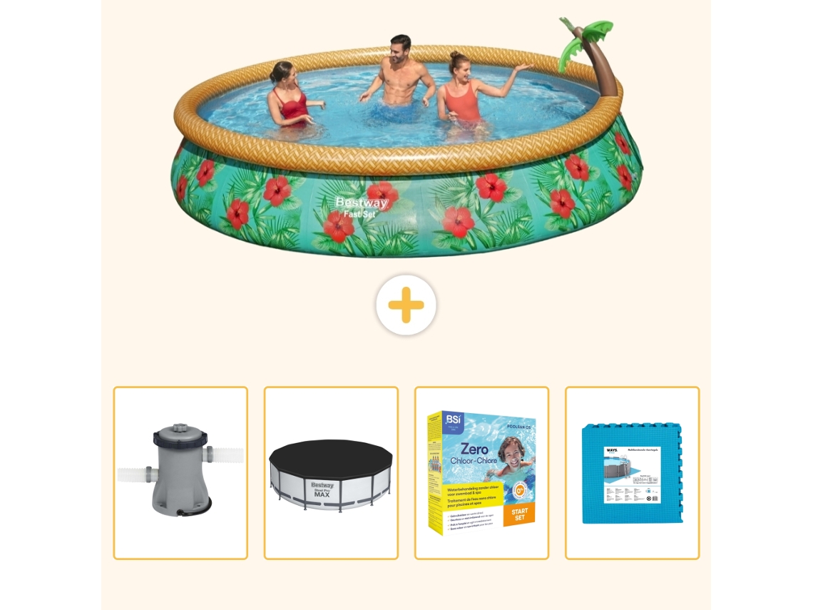 Bestway Piscina Bestway Fast Set Redonda - 457x84 Cm - 5-peças S276