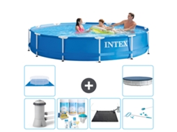 Intex Piscina Com Estrutura Redonda - 366x76 Cm - 7-peças S20468