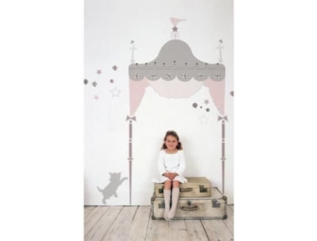 Adesivos Reposicionáveis Gigantes De Cabeceira De Princesa Para Criança Thedecofactory