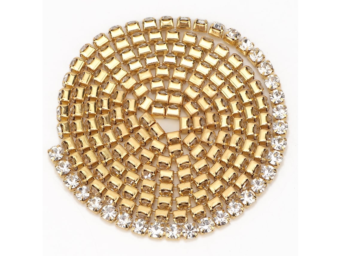 Fita Cristais Rhinestones Costura Diy