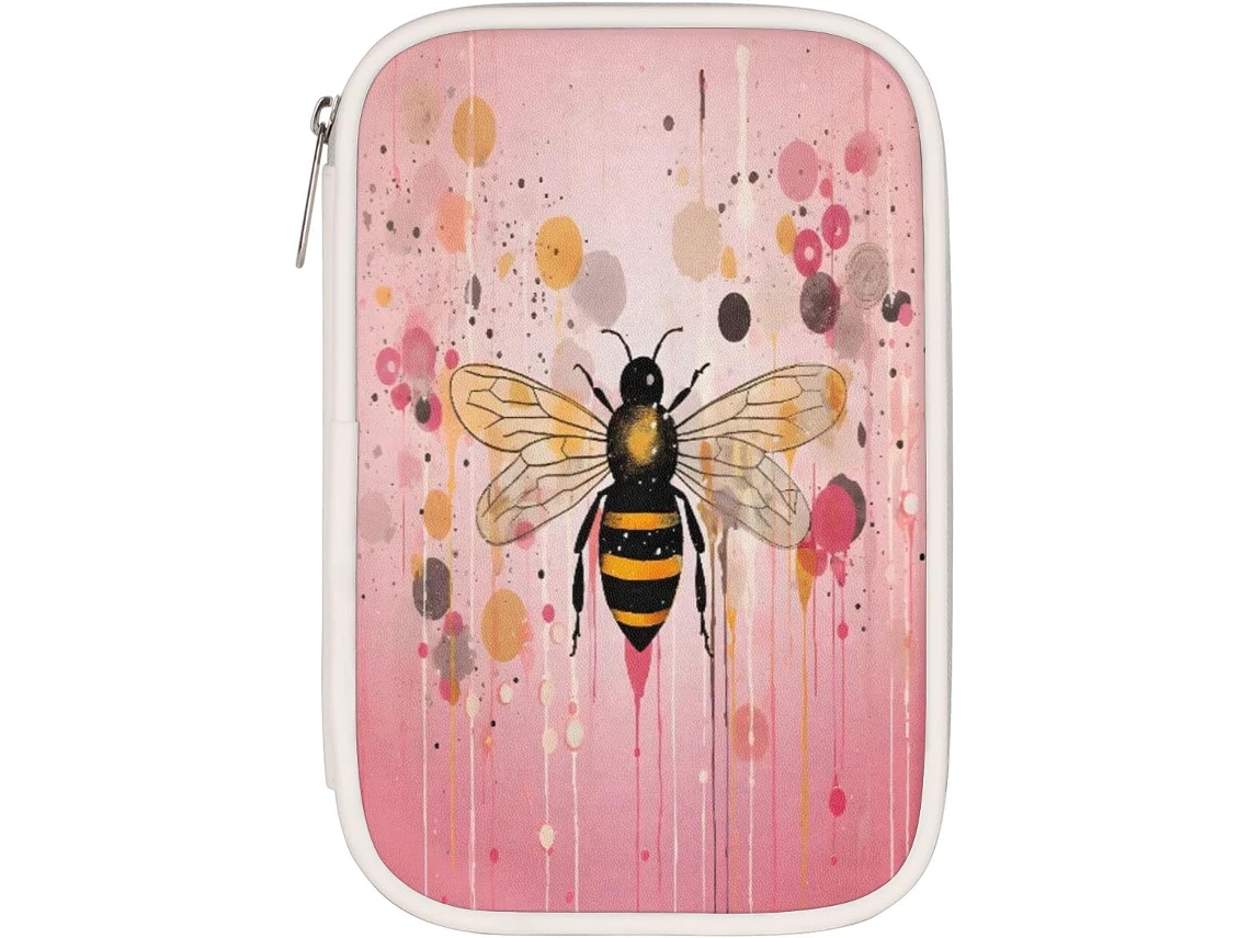 Estojo Honeybee Lápis Organizador, Bolsa Organizadora de Material Escolar, Estojo Lápis, Bolsa de Armazenamento