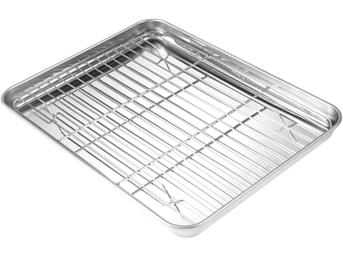 Conjunto De 1 Assadeira Em Aço Inoxidável Com Escorredor, Acessório Multifuncional Completo Para Churrasco E Assados Em Casa. Gokoco