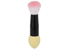 Pincel Multifuncional Para Blush Em Pó De Um Lado, Pincéis De Maquiagem Com Ponta Dupla, Ferramenta De Maquiagem Amarela Everley891