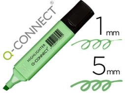 KF17959 :MARCADOR Q-CONNECT FLUORESCENTE PASTEL VERDE PONTA BISELADA
