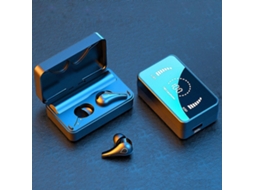 Fones De Ouvido Sem Fio Bluetooth 5.0 Com Visor Digital Espelhado, Mini Fones De Ouvido Intra Auriculares Estéreo Esportivos Ly Ebike