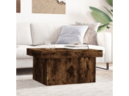 Mesa De Centro 80x55x40 Cm Derivados De Madeira Carvalho Fumado Lovely Home