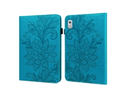 Capa De Couro Halinuia Com Relevo Floral Para Lenovo Tab M8 4ª Geração