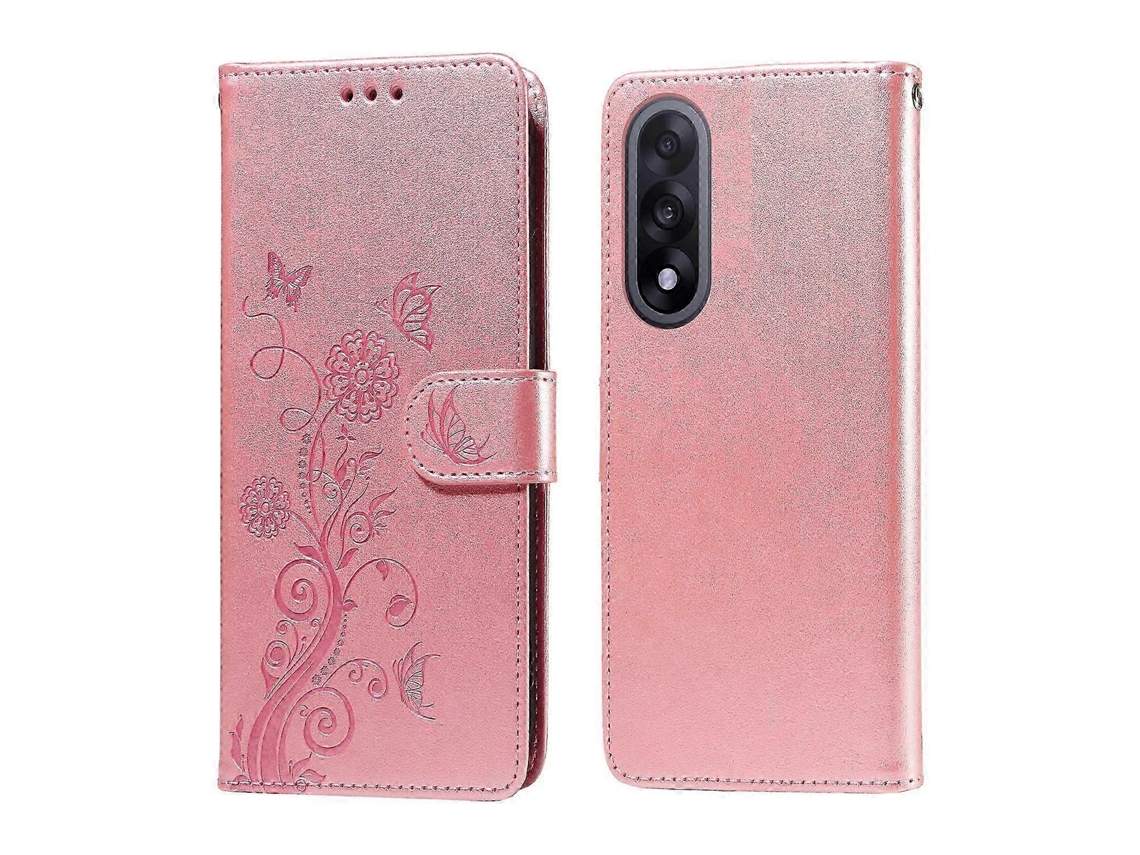 25-26 For Oneplus Nord 5 5g Leather Case Butterfly Floral Imprint Wallet Stand Cover