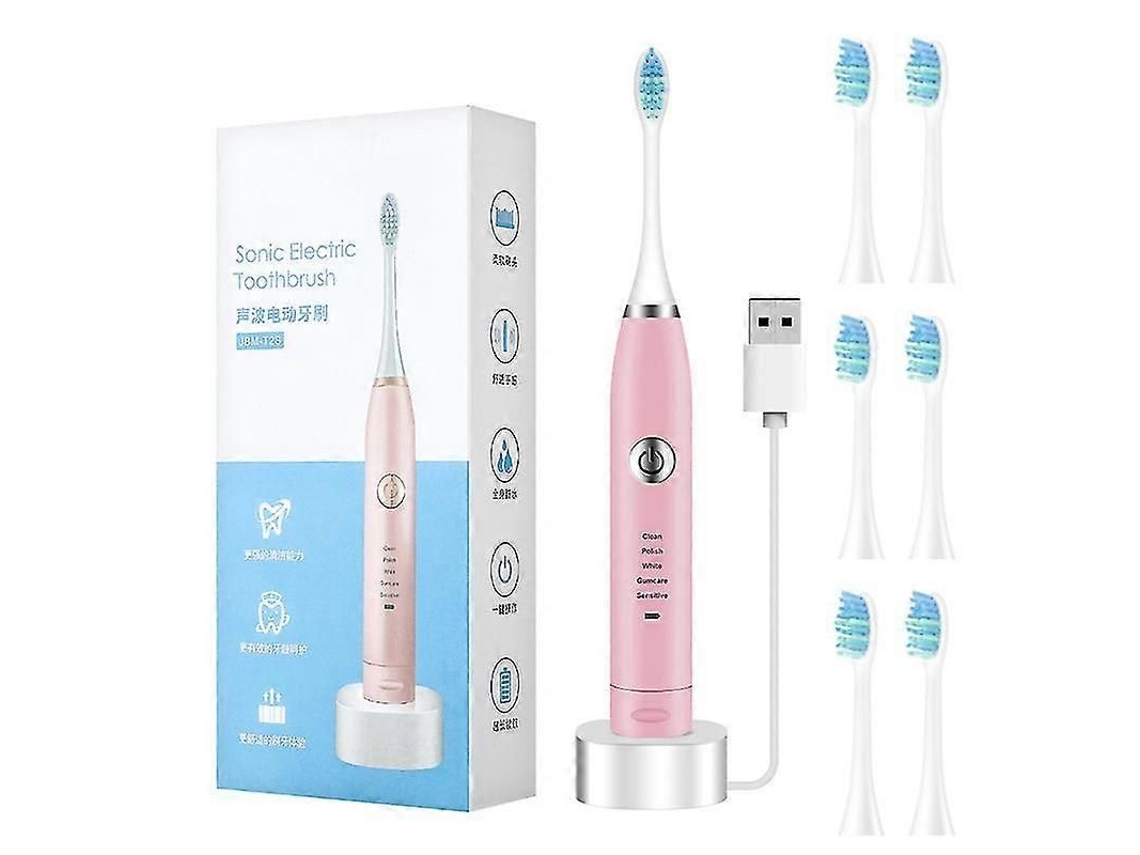 Kit De Limpeza Com Escova De Dentes Elétrica Doméstica Para Remoção De Tártaro E Cálculo, Conjunto De Escova De Dentes + Escova De Dentes Elétric