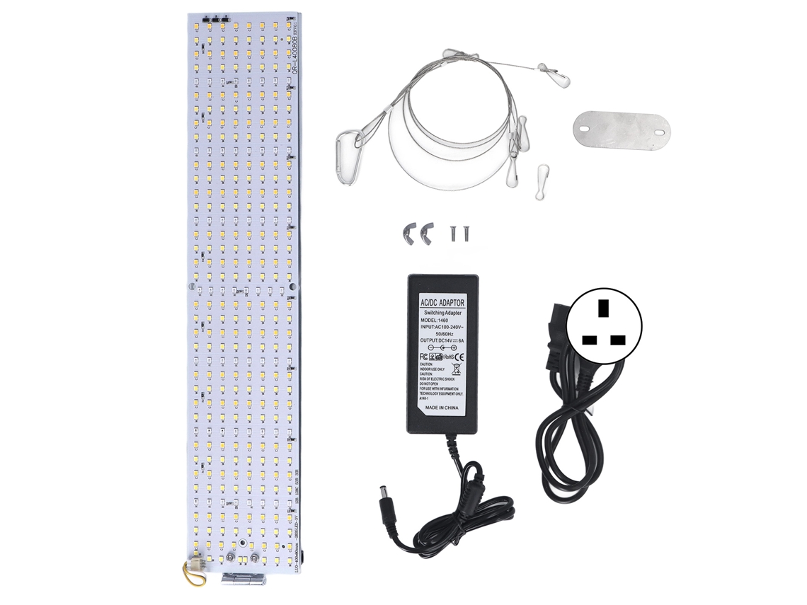 2026 lâmpada de Crescimento Vegetal Plegável 180° Espectro Completo 624 Pérolas Luz de Estufa 100‑240v Plug Uk