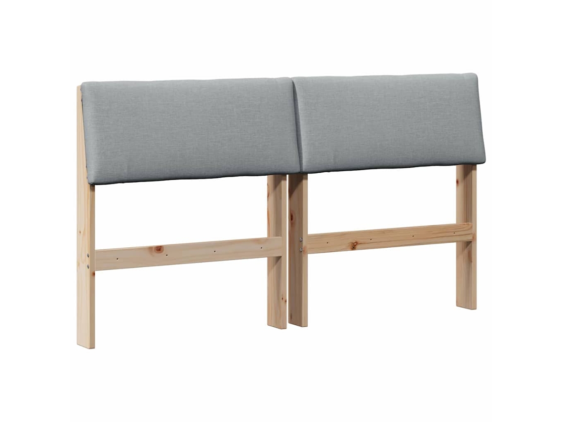 Cabeceira Estofada Cinzento claro 135 Cm MAISON EXCLUSIVE