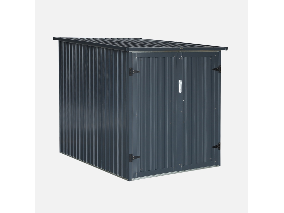 Abrigo SWEEEK Para Bicicletas Em Aço Galvanizado Cinzento Cinza (157x198x142)
