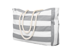 Bolsa de Praia, para Natação, Praia Impermeável, Piscina, Sacola Compras , Ombro Dobrável Cinza GOKOCO