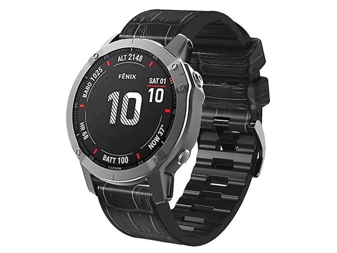 Garmin Fenix 7x/ 6x Pro/ Tactix 7 Pulseira Preta De 26mm