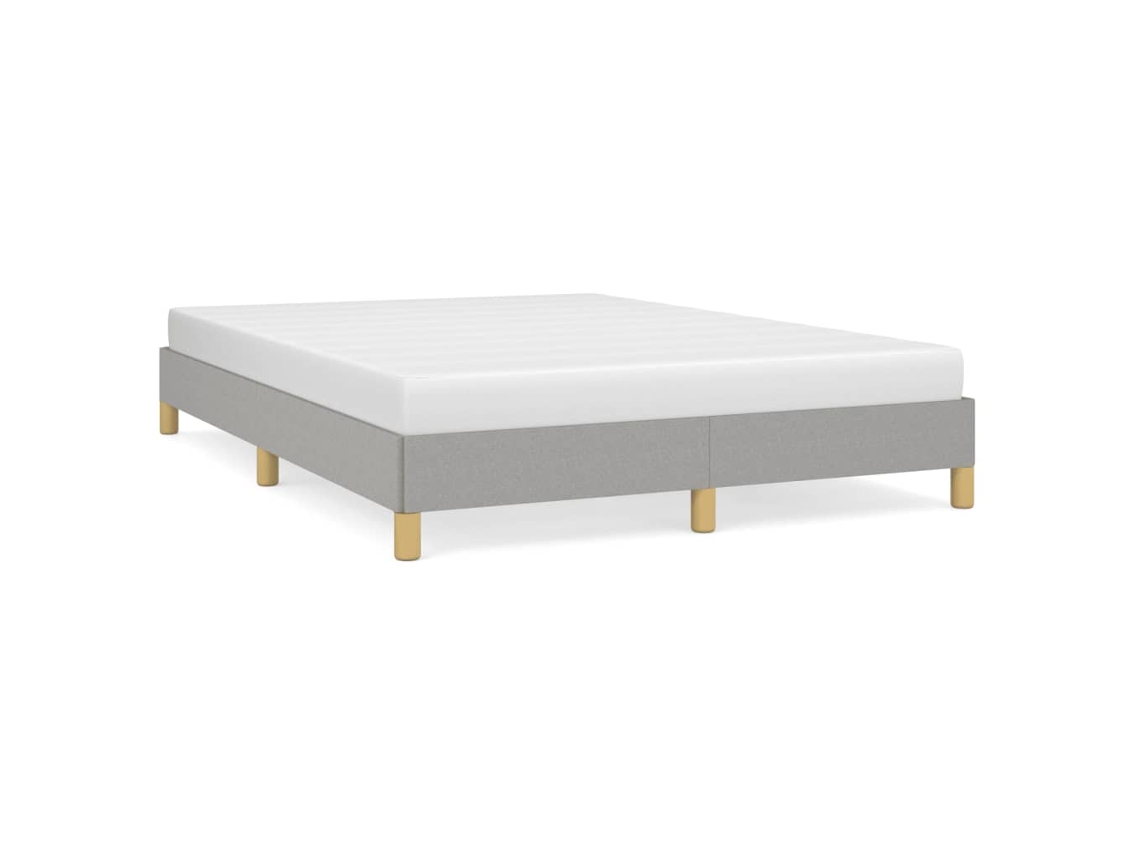 Estrutura de Cama Sem Colchão Tecido Cinzento claro MAISON EXCLUSIVE 140x190 cm