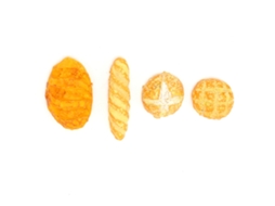 Mali 4pcs Modelo de Pão em Argila para Casa de Bonecas Miniatura Decoração Cozinha Padaria 3+