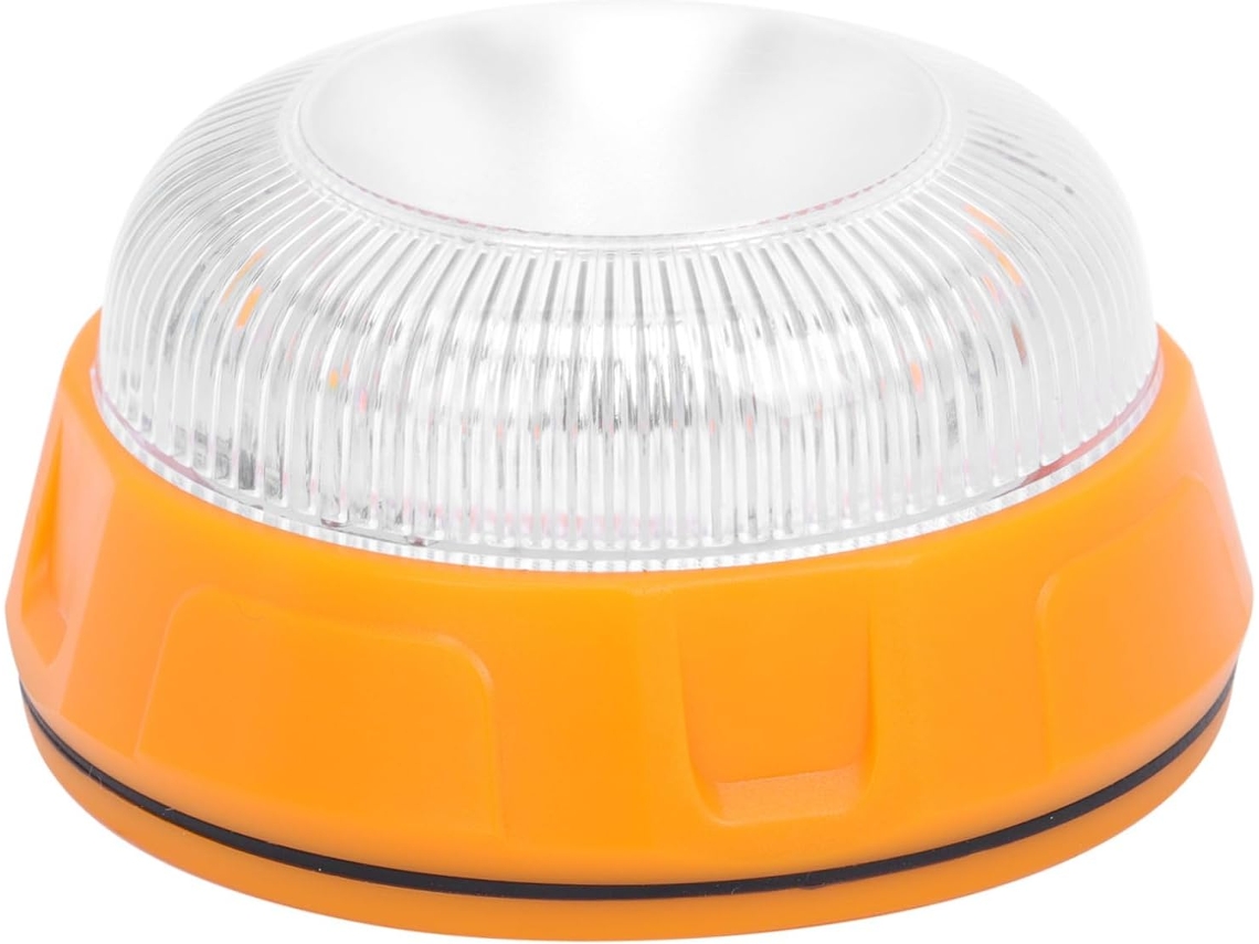 Luz Estroboscópica Led Amarela Mikikit Para Carros, Lâmpada De Advertência Magnética Leve Em Abs, Para Veículos De