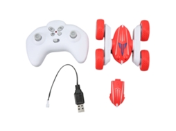 Carro Rc Stunt 2.4ghz Mini Duas Lados Vermelho
