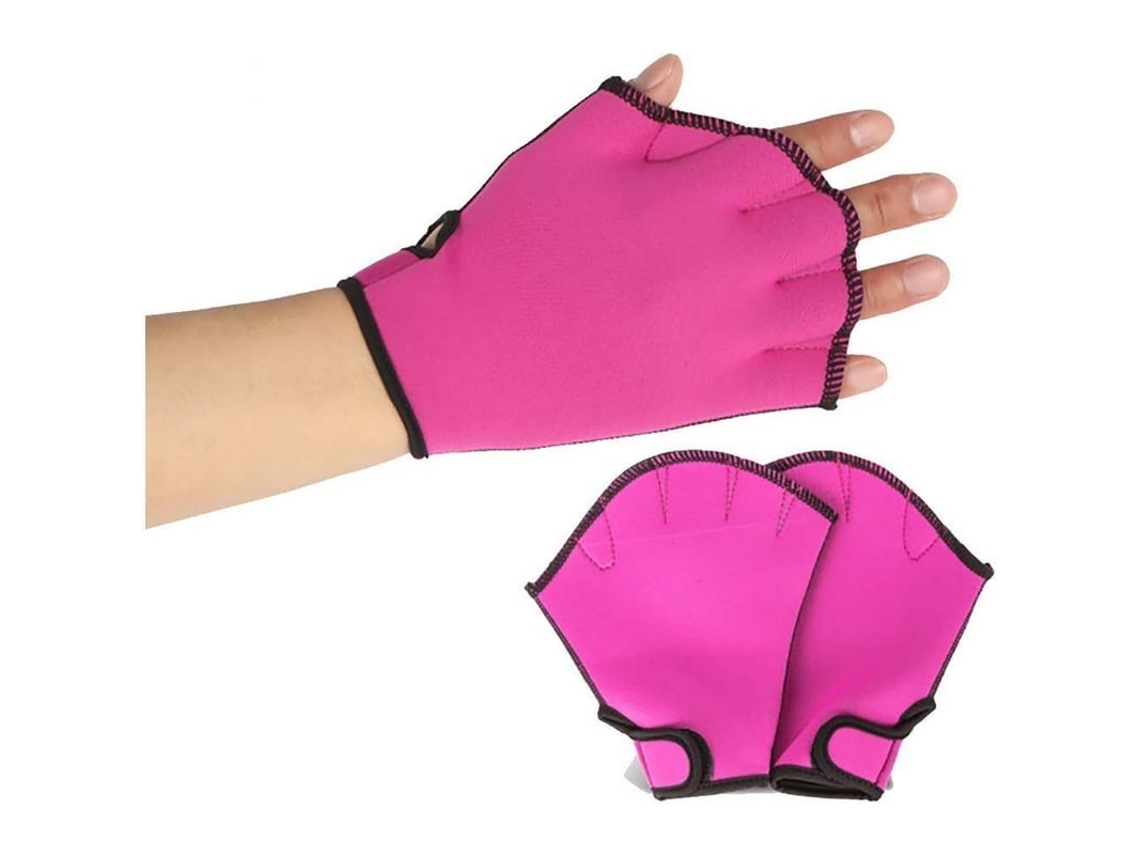 Guantes Acuáticos de Media Palma com Correia Ajustável para Mergulho e Natação Tamanho M/l