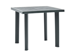 Mesa de jardim VIDAXL Verde Plástico (80x75x72 cm)
