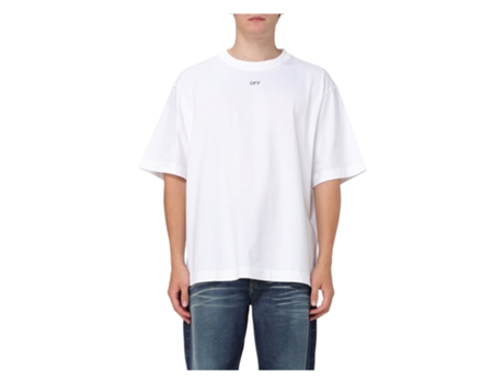 T-shirt Unissexo Off-white Oversize Algodão Branco (xs)