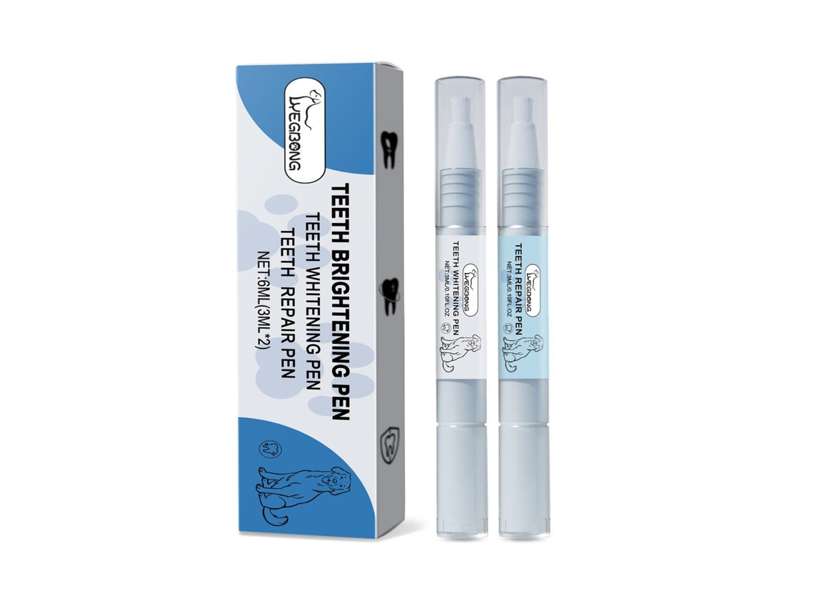 Caneta Branca LAXISCREED para Detalhes Decorativos nos Dentes de Animais de Estimação