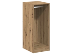 Conjunto 1 Guarda-roupa Moderno Vidaxl Castanho Derivados De Madeira (41 X 48 X 102 Cm)