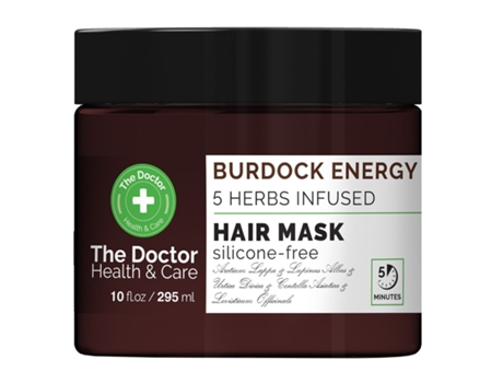 Máscara Capilar Com Bardana Energizante E 5 Ervas, 295ml The Doctor