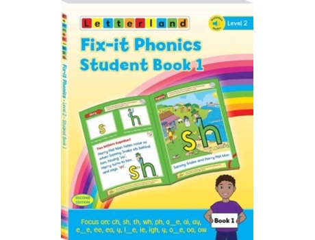 Livro fix-it phonics - level 2 - student book 1 (2nd edition) de lisa holt (inglês)
