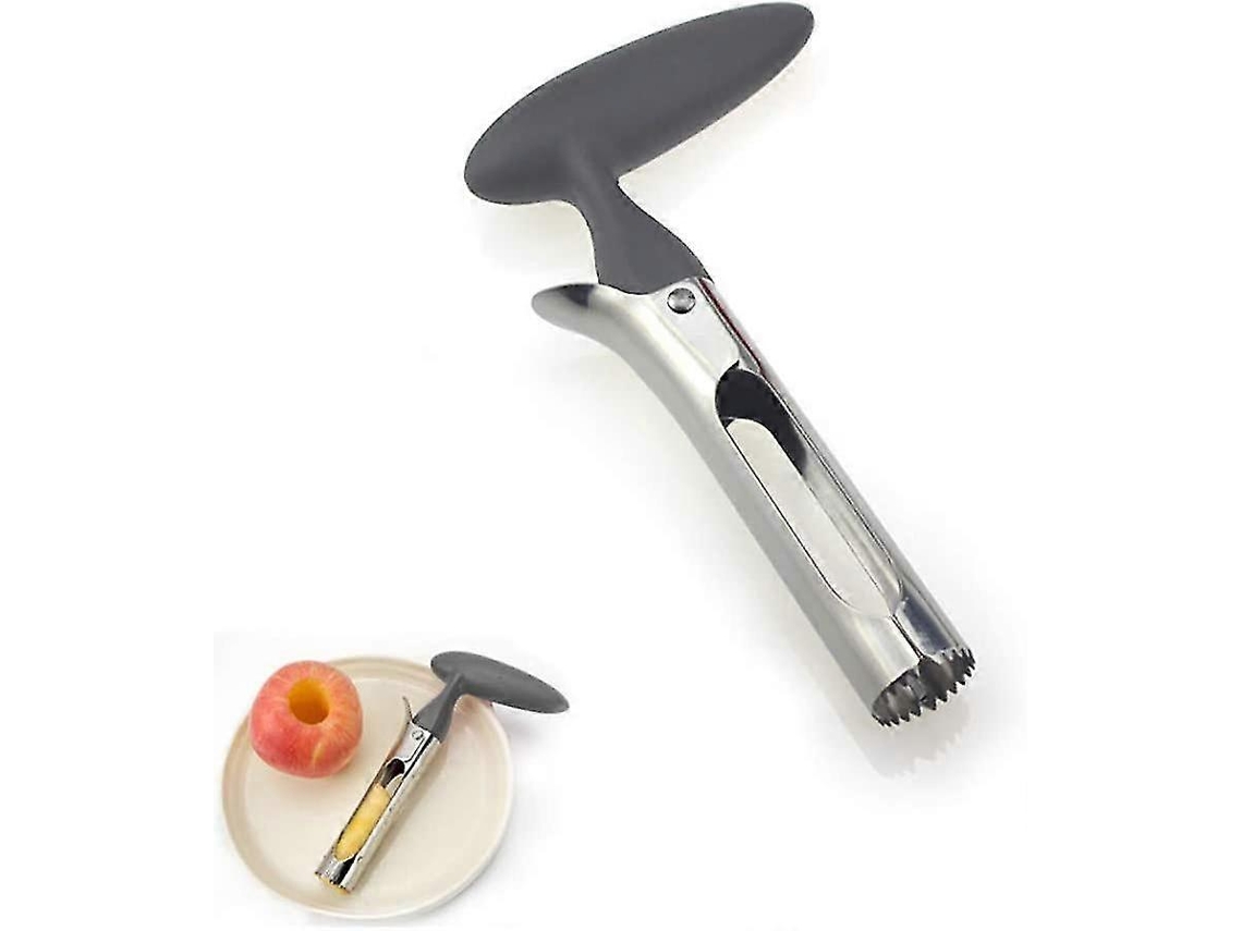 Cortador de maçãs em aço inoxidável com cabo ergonômico, ferramenta para remover maçãs e peras.