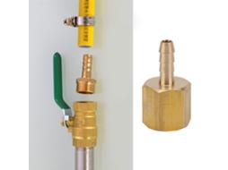 Laxiscreed Adaptador De Mangueira De Latão 1/8" Com Rosca Interna Para Tubos