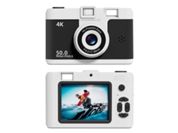 Câmera Digital Dupla Frontal E Traseira Com Gravação De Vídeo E Zoom De 16x Preta