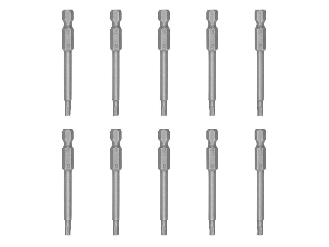 10 Peças Parafusos De Parafusadeira Com Cabeça Magnética 3mm Hexagonal Aço Liga S2 Ferramentas Industriais Elétricas