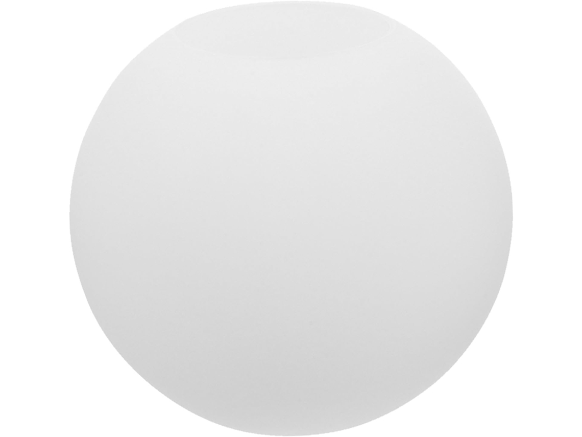 Abajur Pendente Esférico De Vidro Branco, Encaixe E26/e27
