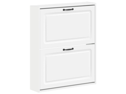 Vidaxl Armário De Sapatos De Parede Utrecht 71 X 17 X 86 Cm Branco