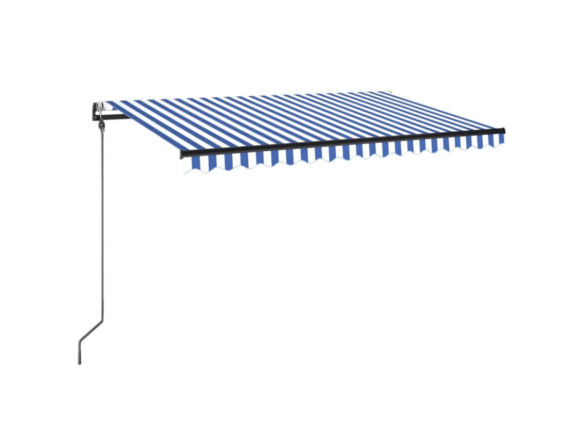 Retractable Awning, Retractable Awnings Vidaxl Azul Alumínio (300 X 250 Cm)
