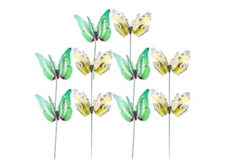 10Pcs Enfeites de Borboletas ALLINLESS