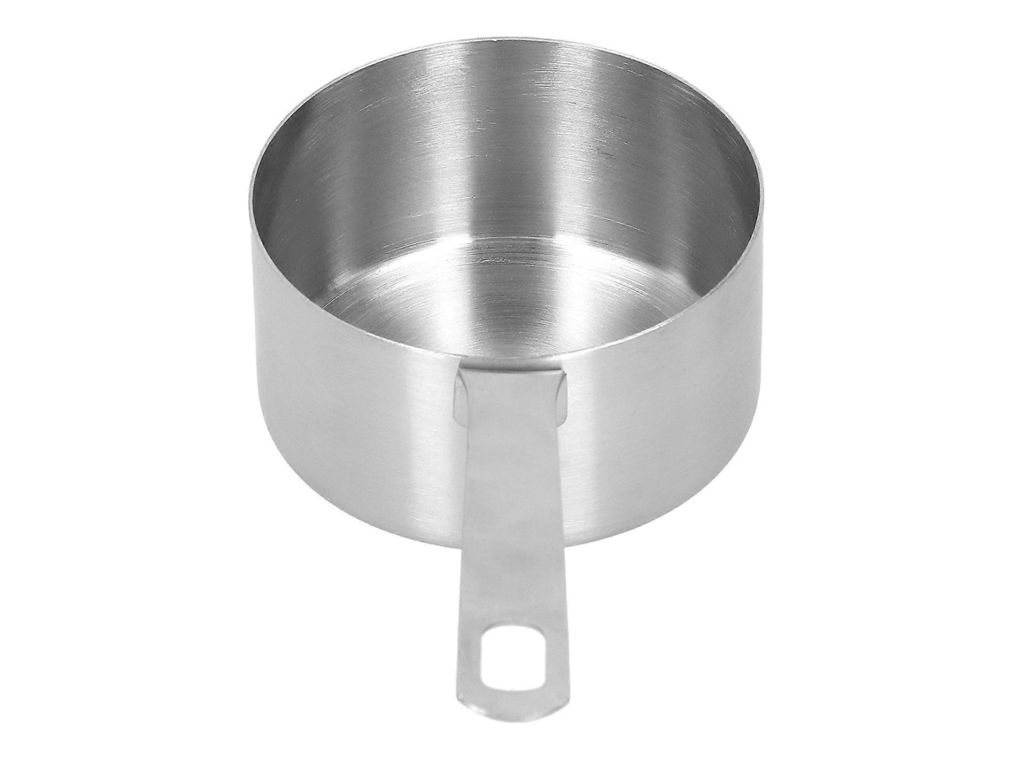 Lurelia Copo Medidor, Copo Medidor De Aço Inoxidável 304, Colher Medidora Para Assar Com Escala, Acessórios De Cozinha 1/2 Xícara, 0-2 Cm, 2 Cm