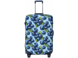 Capa de Bagagem Lavável Blue Blueberry para Malas a Polegadas Zíper