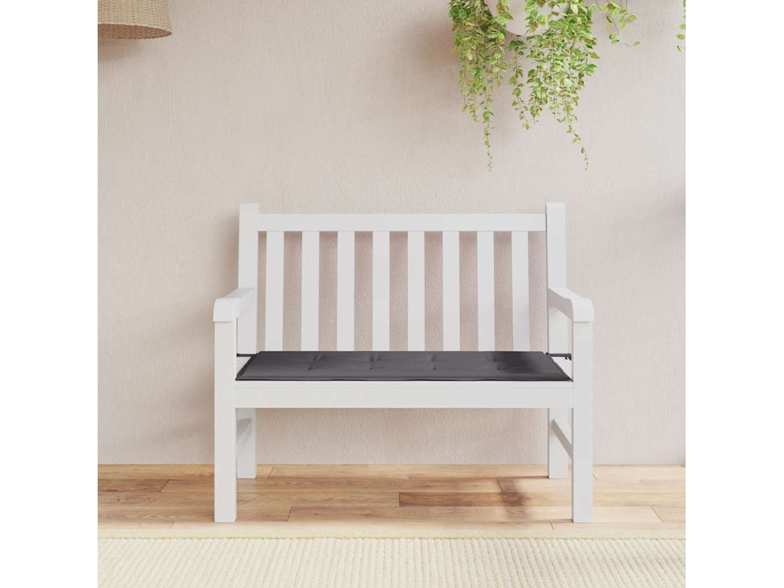 Vidaxl Almofadão P/ Banco De Jardim 120x50x3cm Tecido Oxford Antracite