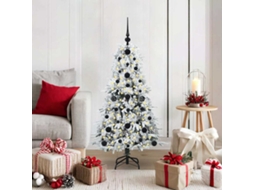 Vidaxl Árvore De Natal Articulada Artificial Branco 120 Cm Pe E Pvc