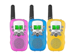 Walkie Talkies Infantis, 3 Unidades, Longo Alcance De 4,8 Km Com Lanternas Retroiluminadas Brilvibera (rui)